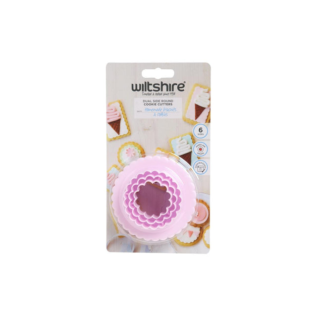 Wiltshire Dual Sided Cookie Cutters Round 3Pc Set