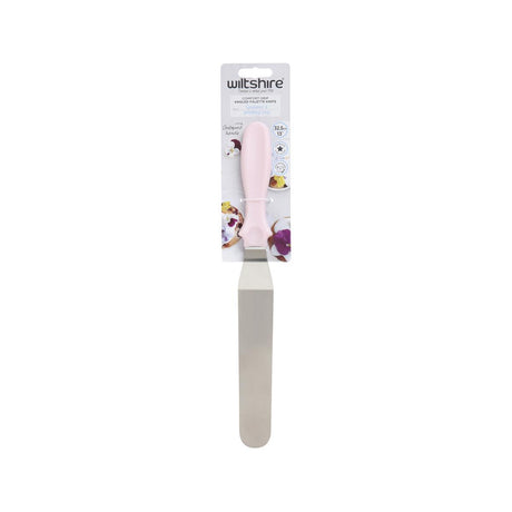 Wiltshire Angled Spatula-S/S 325Mm W/Pink Handle