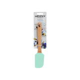 Wiltshire Silicone Head Spatula-Green W/Beechwood Handle