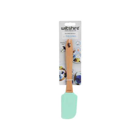 Wiltshire Silicone Head Spatula-Green W/Beechwood Handle
