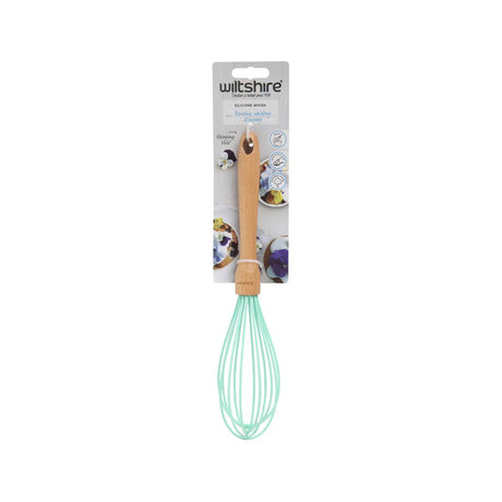 Wiltshire Silicone Head Whisk-Pink W/Beechwood Handle