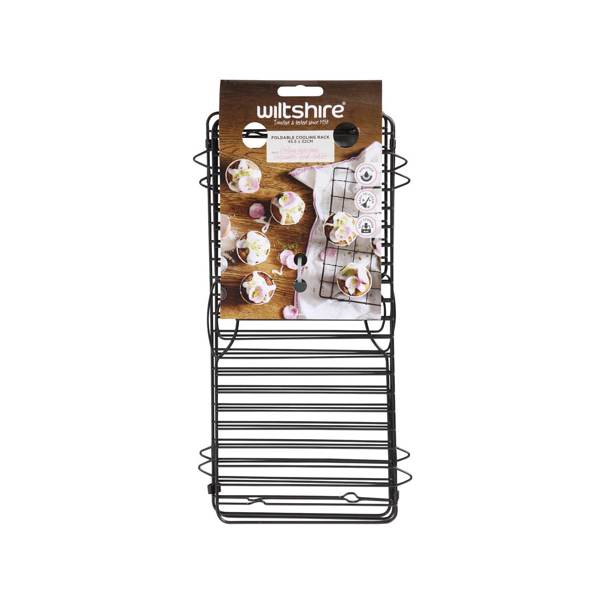 Wiltshire Foldable Cooling Rack 455x320mm Non-Stick (Sold in sets of 6)