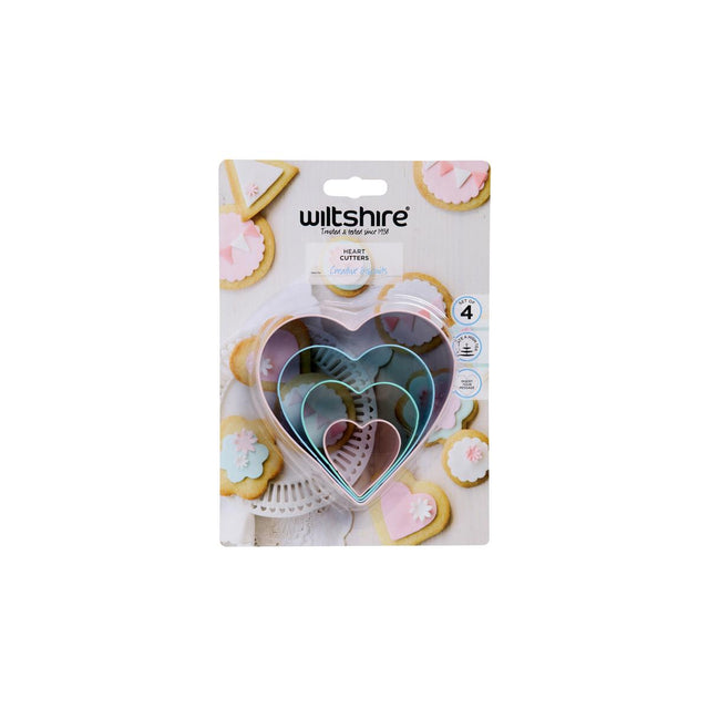 Wiltshire Heart Cutters 4Pc Set