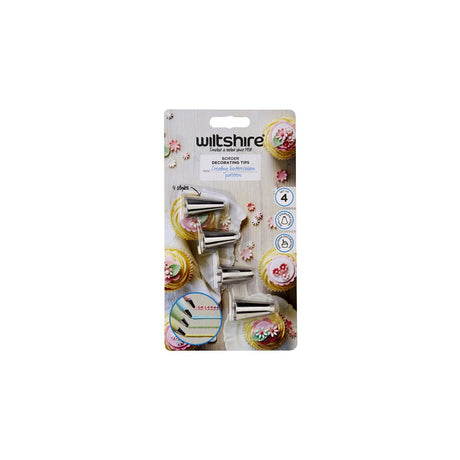 Wiltshire Border Decorating Tips 4Pc Set