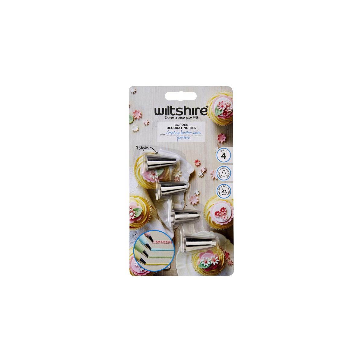 Wiltshire Decorating Tips 4Pc Set - Set of 6 (Sold in sets of 6)