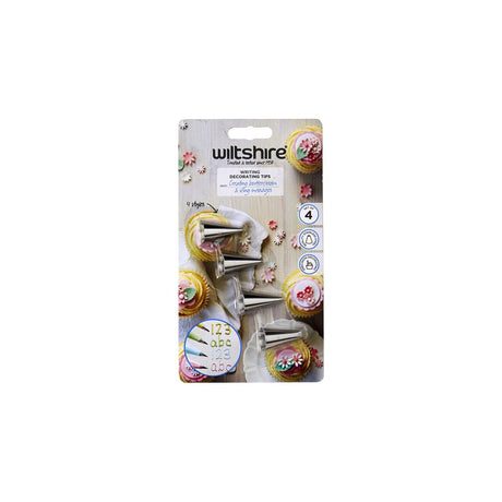 Wiltshire Writing Decorating Tips 4Pc Set