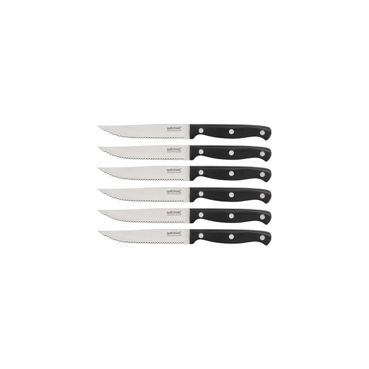 Wiltshire Triple Rivet Steak Knife Set 6Pc
