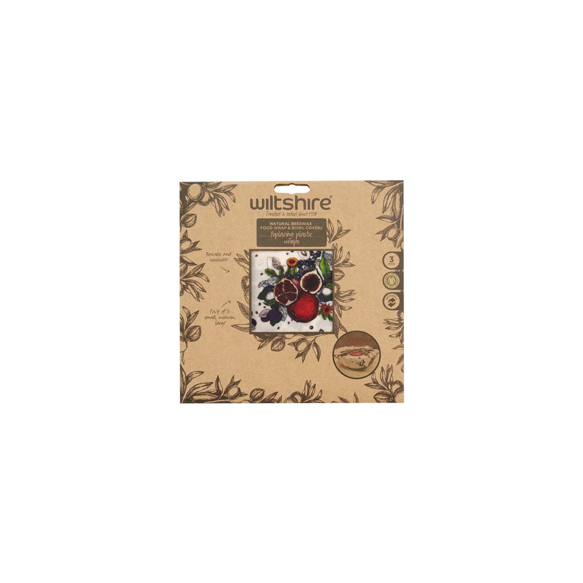 Wiltshire Beeswax Wraps 3Pk 2 (Sold in sets of 12)