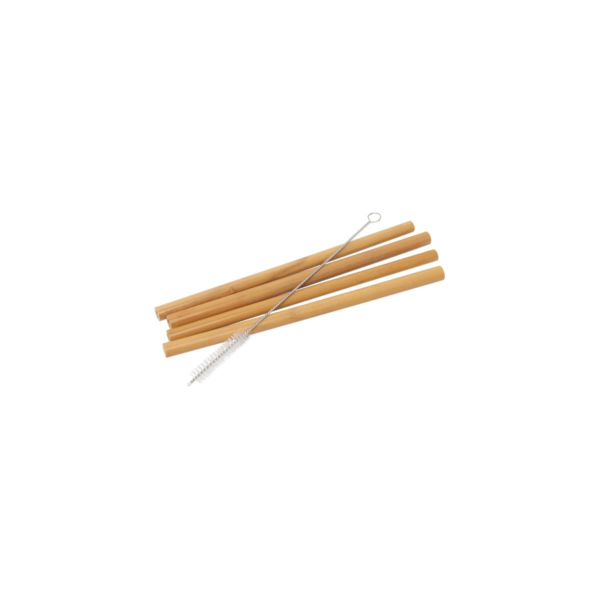 Wiltshire Reuseable Bamboo Straw 5Pc Set (Includes Brush)