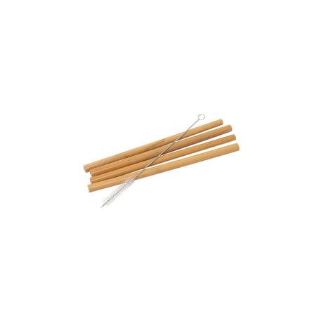 Wiltshire Reuseable Bamboo Straw 5Pc Set (Includes Brush)