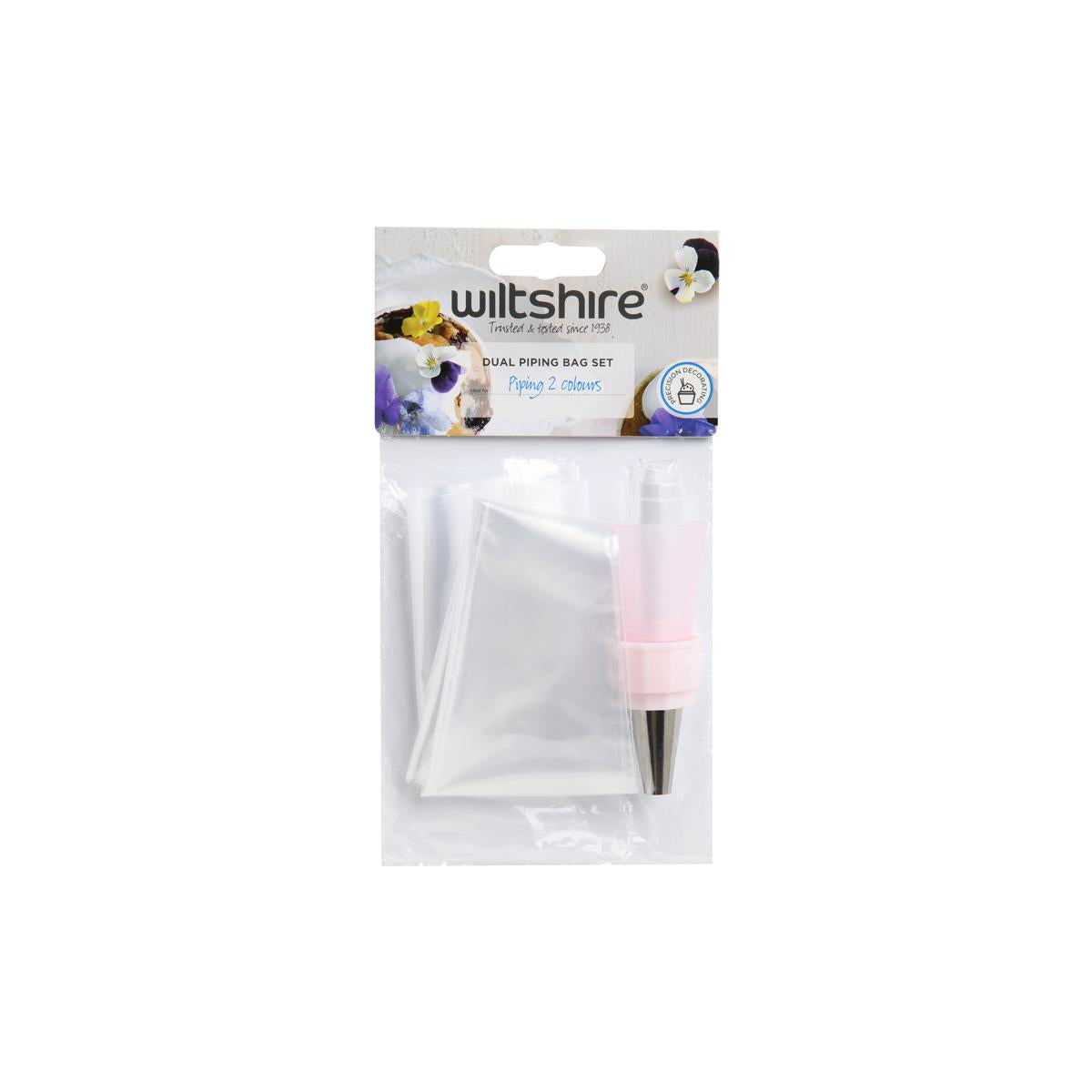 Wiltshire Dual Piping Bag 4Pc Set Set of 6 (Sold in sets of 6)