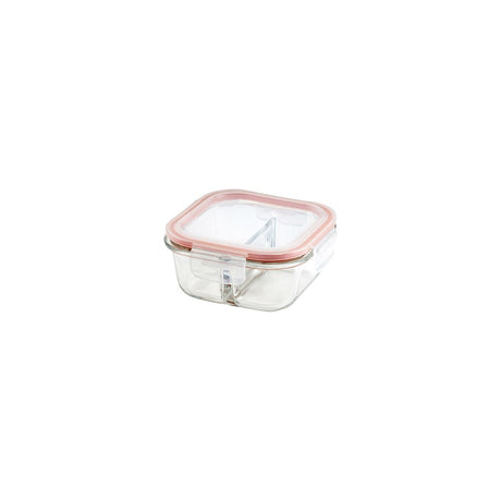 Wiltshire Squ Glass Container 2Div 500Ml