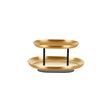 Chef Inox 2-Tier Seafood Stand Ss/Iron 380X260X195Mm Brass