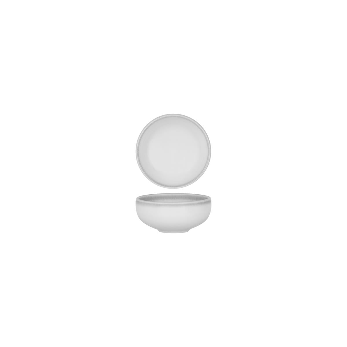 Tablekraft Bistro Rnd Deep Flared Bowl 116x53mmfrosted Steel (Sold in sets of 4)