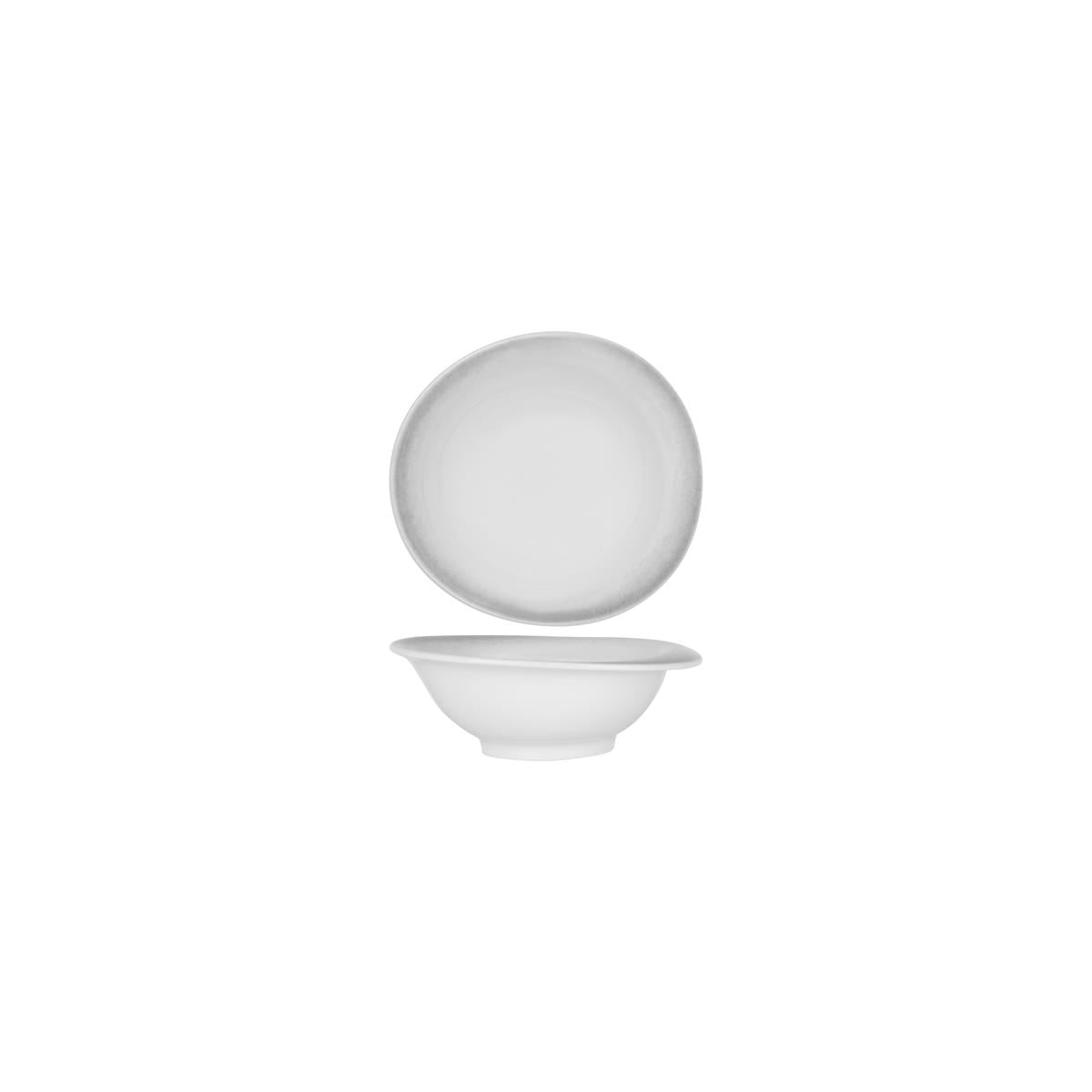 Tablekraft Bistro Organic Deep Bowl Frosted Steel (Sold in sets of 6)