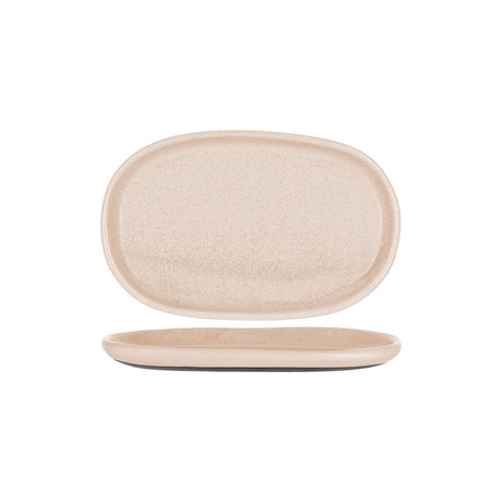 Tablekraft Naturals Sierra Beige Oval Plate 310X200Mm Clay