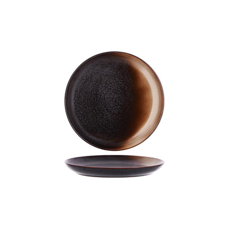 Tablekraft Urban Round Coupe Plate 203X23Mm Coffee Dust
