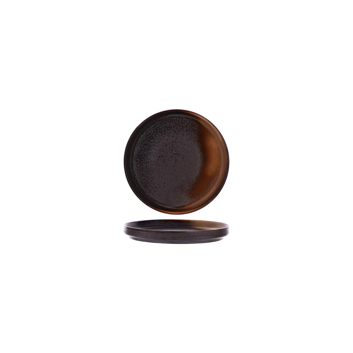 Tablekraft Urban Round Rim Plate Coffee Dust (Sold in sets of 6)