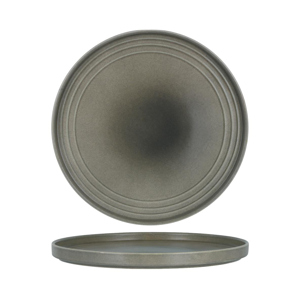 Tablekraft Urban Loft Rnd Serve Platter 320x30mm Frost Grey (Sold in sets of 2)