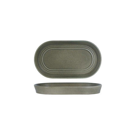 Tablekraft Urban Loft Oval Platter 240X137X27Mm Frost Grey