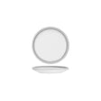 Tablekraft Bistro Round Coupe Plate 200X18Mm  Frosted Steel
