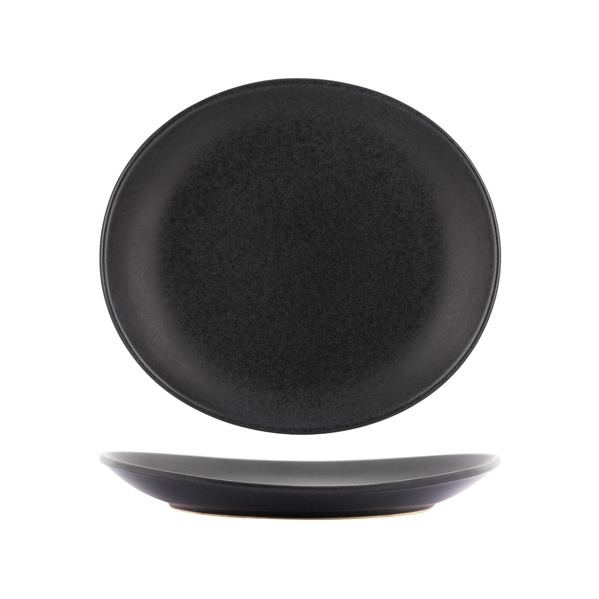 Tablekraft Artistica Oval Coupe Plate Slate (Sold in sets of 4)