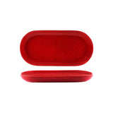 Tablekraft Artistica Oval Coupe Plate 300x140mm Reactive Red (Sold in sets of 4)