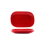 Tablekraft Artistica Rect Coupe Plate 240x160x25mm React Red (Sold in sets of 4)