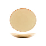 Tablekraft Artistica Oval Coupe Plate Flame (Sold in sets of 4)