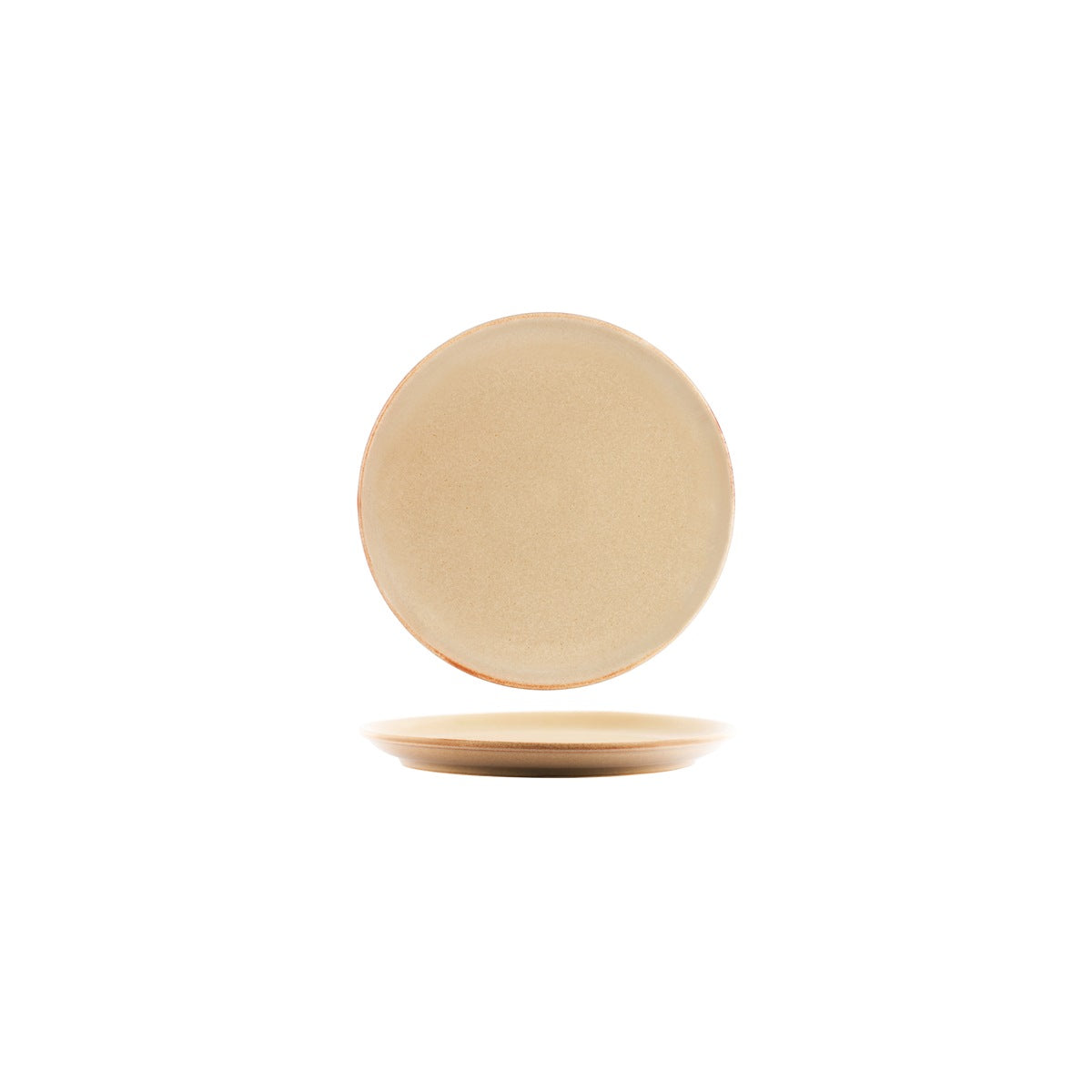 Tablekraft Artistica Round Plate Rolled Edge-Flame (Sold in sets of 4)