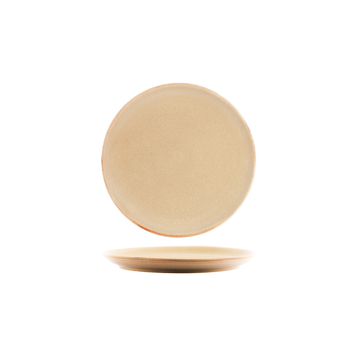 Tablekraft Artistica Round Plate Rolled Edge-Flame (Sold in sets of 4)
