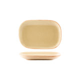 Tablekraft Artistica Rect Coupe Plate 240x160x25mm Flame (Sold in sets of 4)
