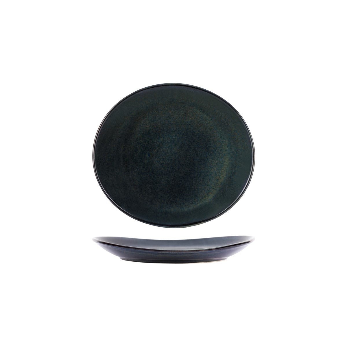 Tablekraft Artistica Oval Plate Midnight Blue (Sold in sets of 4)