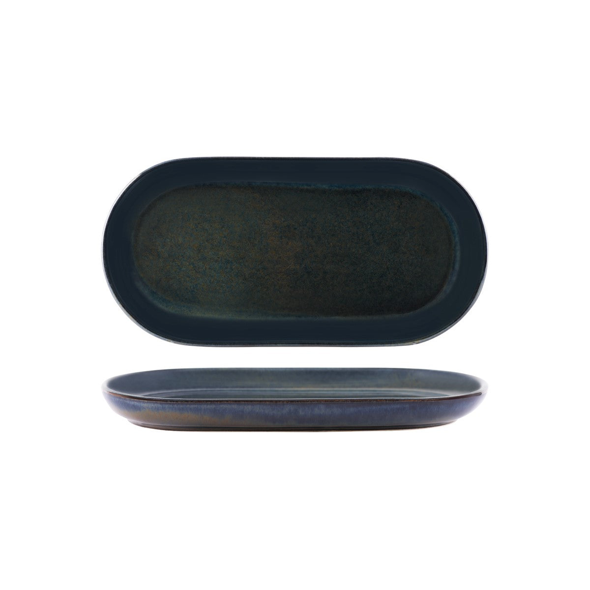 Tablekraft Artistica Ovl Coupe Plate 300x140mm Midnight Blue (Sold in sets of 4)