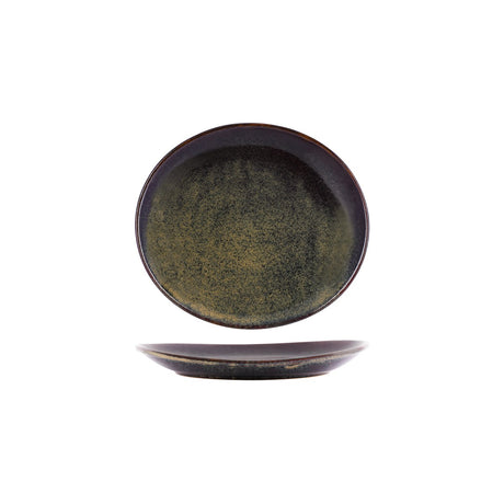 Tablekraft Artistica Oval Plate 210X190X30Mm Reative Brown