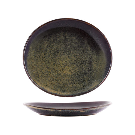 Tablekraft Artistica Oval Plate 295X250X35Mm Reative Brown