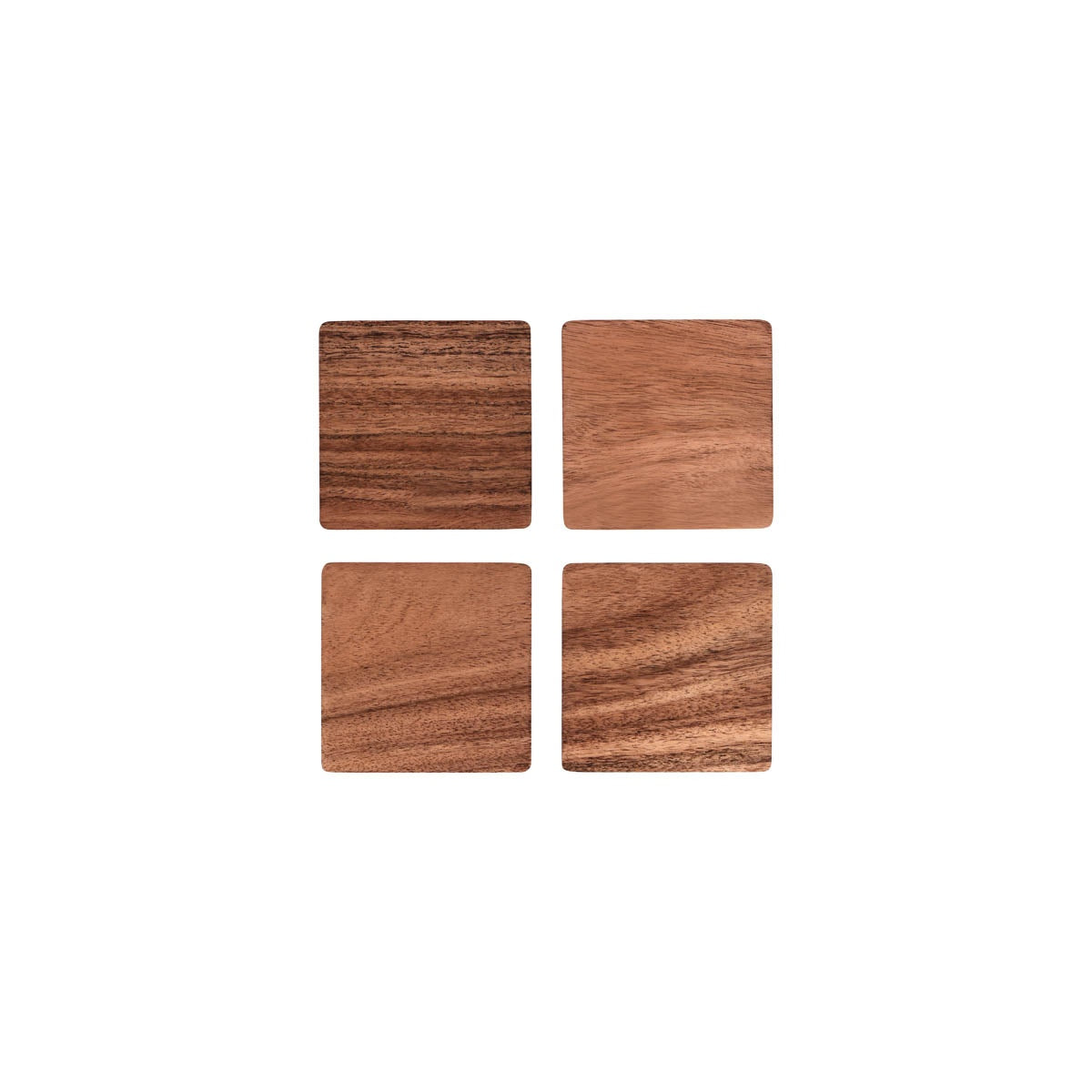 Zanzi Acacia Wood Coaster ( Set 4) 90x90x5mm