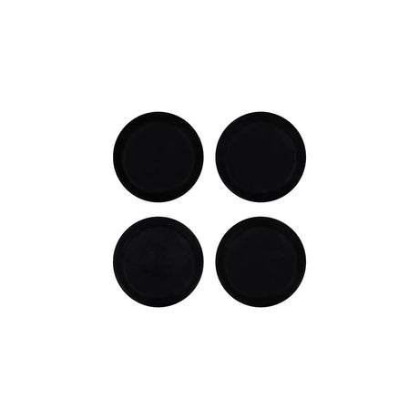 Zanzi Marble Round Coaster ( Set 4) 100X100X6Mm Black