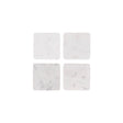 Zanzi Marble Square Coaster ( Set 4) 90X90X6Mm White
