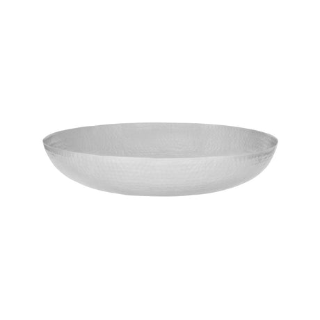 Chef Inox Round Serving/Seafood Bowl Hammered 400Mm Satin