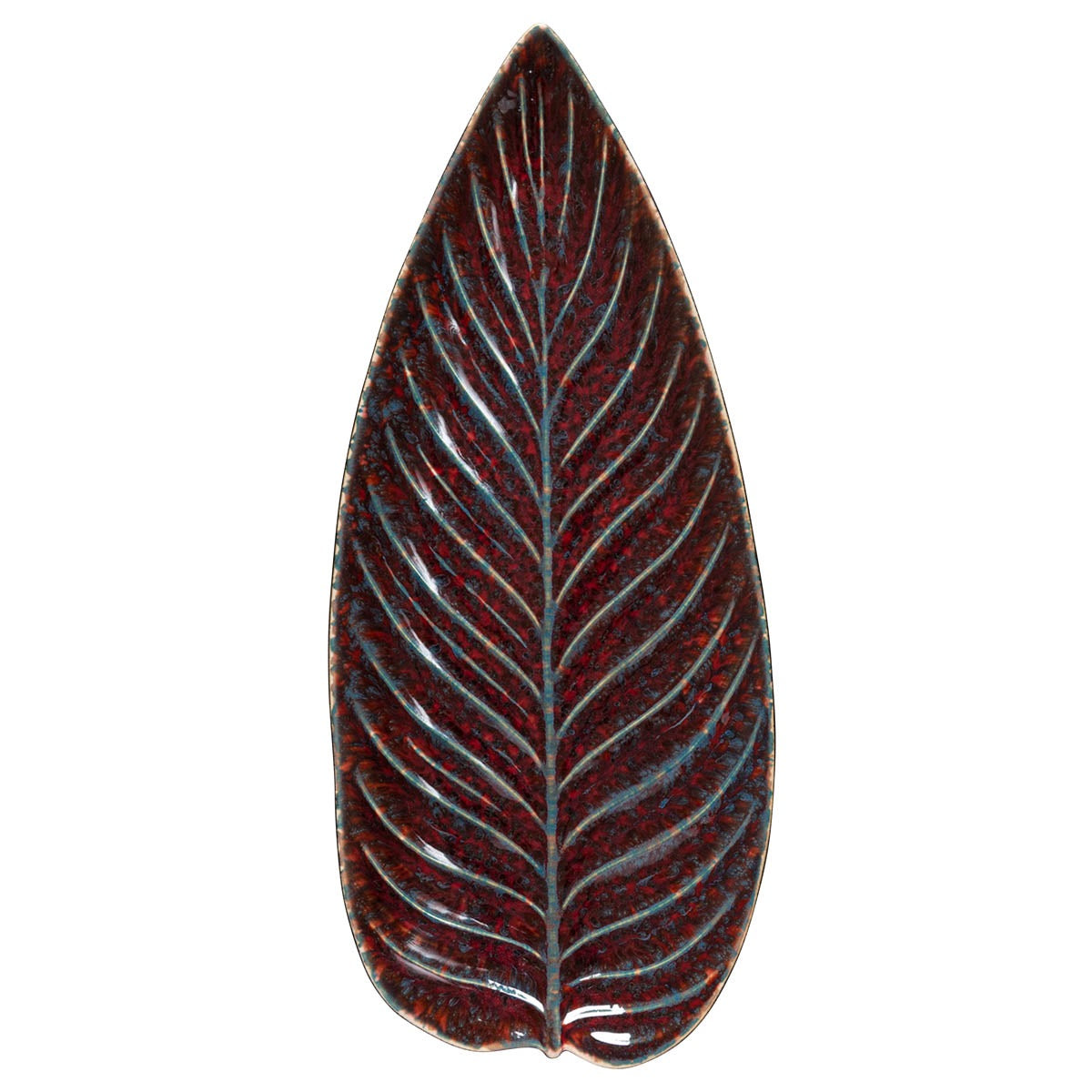 301590 - Costa Nova Riviera Strelizia Leaf 398mm Vigne (Vea401-Vgn) (Sold in sets of 2)