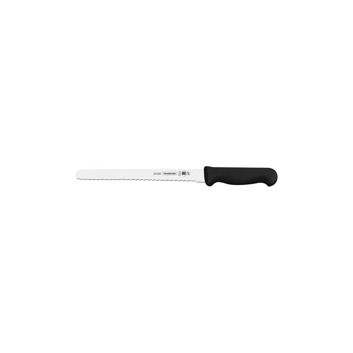 Professional Master Black Hdl Serrated Bread/Pastry Knife Hs
