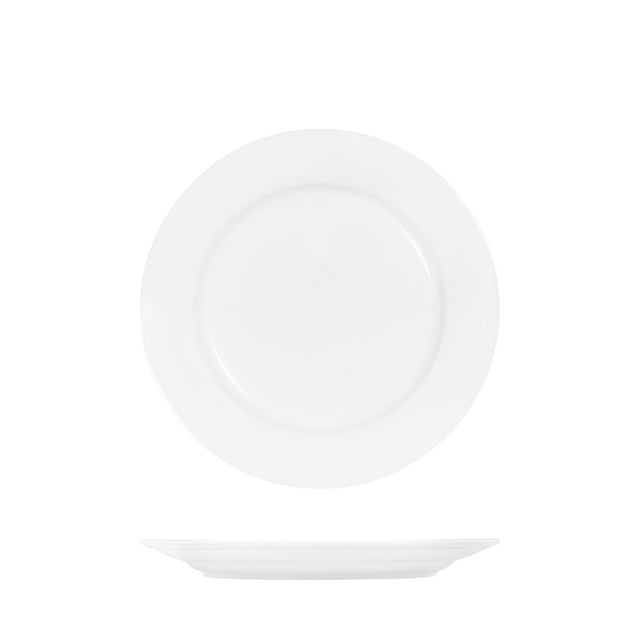 Tablekraft Core White Round Plate Rim Shape - 250Mm