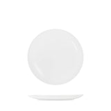 Tablekraft Core White Round Plate Coupe Shape (Sold in sets of 6)