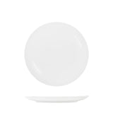 Tablekraft Core White Round Plate Coupe Shape (Sold in sets of 6)