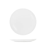 Tablekraft Core White Round Plate Coupe Shape (Sold in sets of 6)