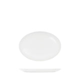 Tablekraft Core White Platter-Oval Coupe Shape -255X180X23Mm