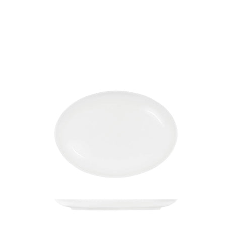 Tablekraft Core White Platter-Oval Coupe Shape -255X180X23Mm