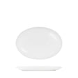 Tablekraft Core White Platter-Oval Coupe Shape -300X215X30Mm