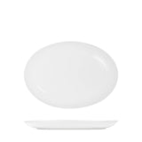 Tablekraft Core White Platter-Oval Coupe Shape (Sold in sets of 6)